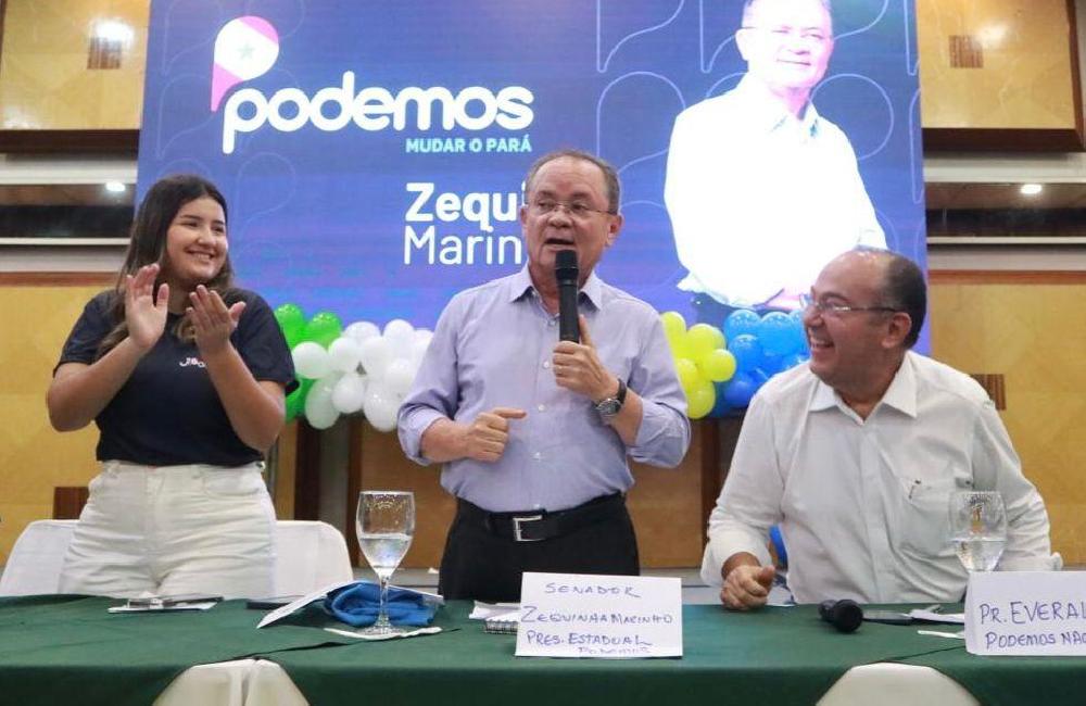 EM BELÉM, SENADOR PARTICIPA DE ENCONTRO DO JPODEMOS COM A PRESENÇA DE VICE-PRESIDENTE NACIONAL, PASTOR EVERALDO DIAS